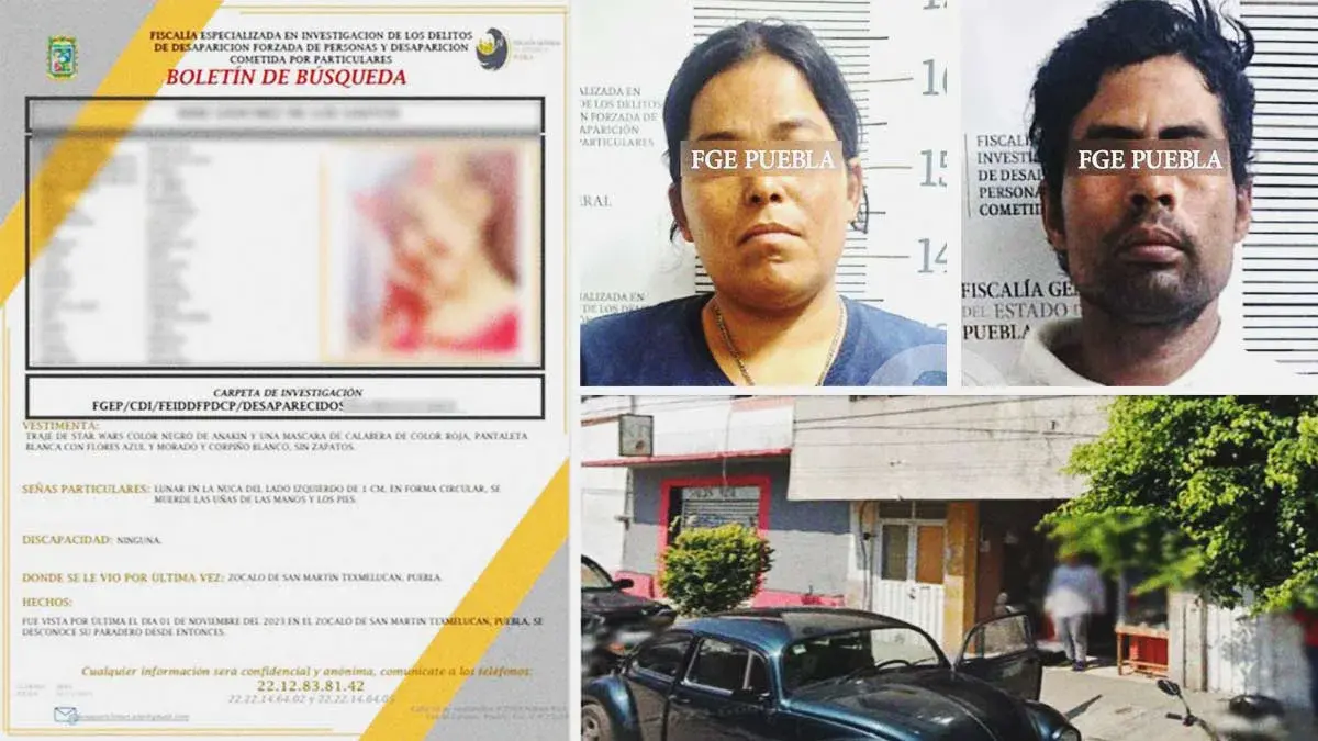 Detienen a los padres de la niña Neri desaparecida en Texmelucan, mintieron a las autoridades