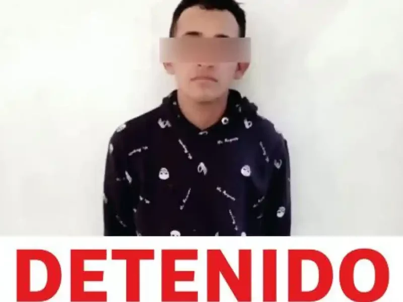 Policía de San Pedro Cholula, en coordinación con FGE, detiene a presunto autor material del homicidio registrado en Tepalcatepec