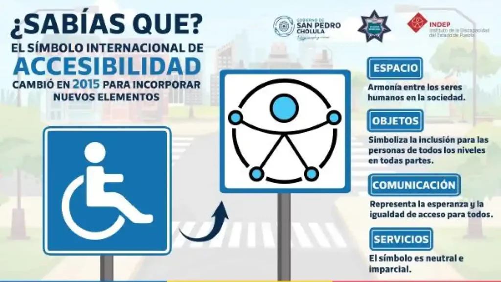 San Pedro Cholula fortalece la inclusión, emplea nuevo símbolo de accesibilidad universal