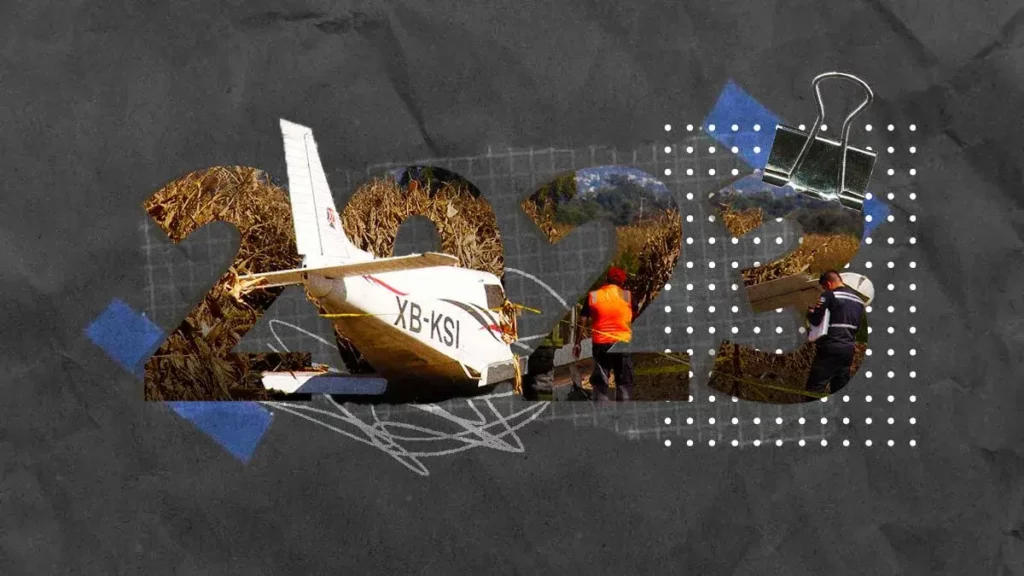 Van cuatro accidentes aéreos en Puebla solo en 2023