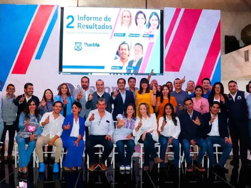 Regidores panistas del Ayuntamiento de Puebla rinden Segundo Informe de Resultados