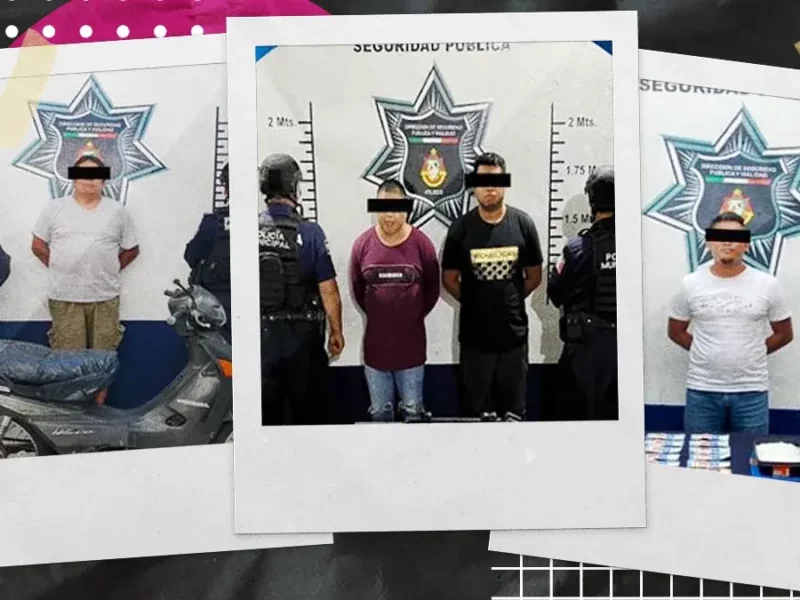 Policía municipal de Atlixco recupera vehículos con reporte de robo y detiene a dos hombres que portaban armas de fuego