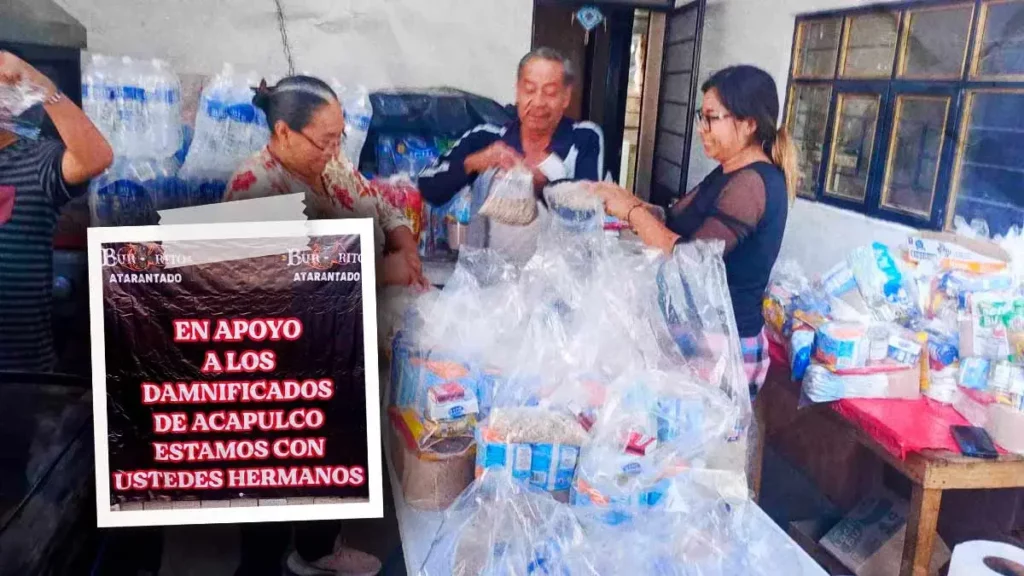 Taquería “Burrito Atarantado” y “Los Abuelos” apoyarán a damnificados de Acapulco