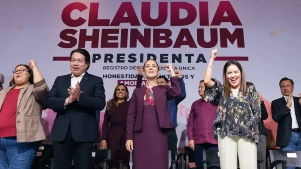 “¡Vamos a seguir haciendo historia!”, Claudia Sheinbaum se registra como precandidata de la 4T a la Presidencia de México