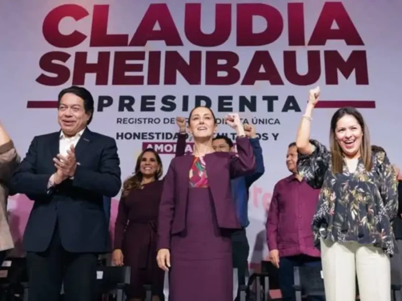 “¡Vamos a seguir haciendo historia!”, Claudia Sheinbaum se registra como precandidata de la 4T a la Presidencia de México