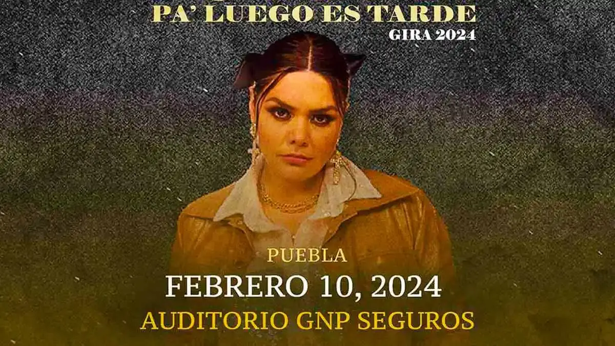 Yuridia estará en Puebla con su gira “Pa’ Luego es Tarde”