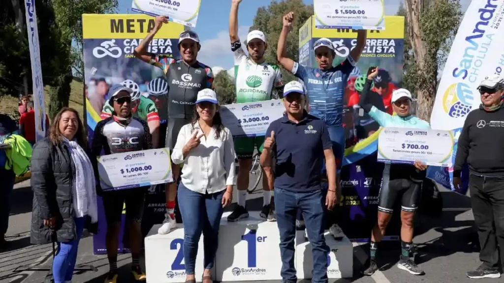 Con Gran Participación se Realizó la Carrera Ciclista San Andrés Cholula 2023