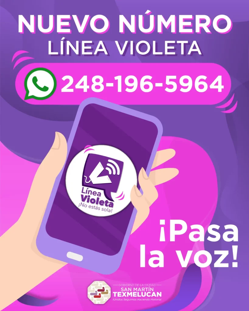 Línea Violeta San Martín Texmelucan cambia de número