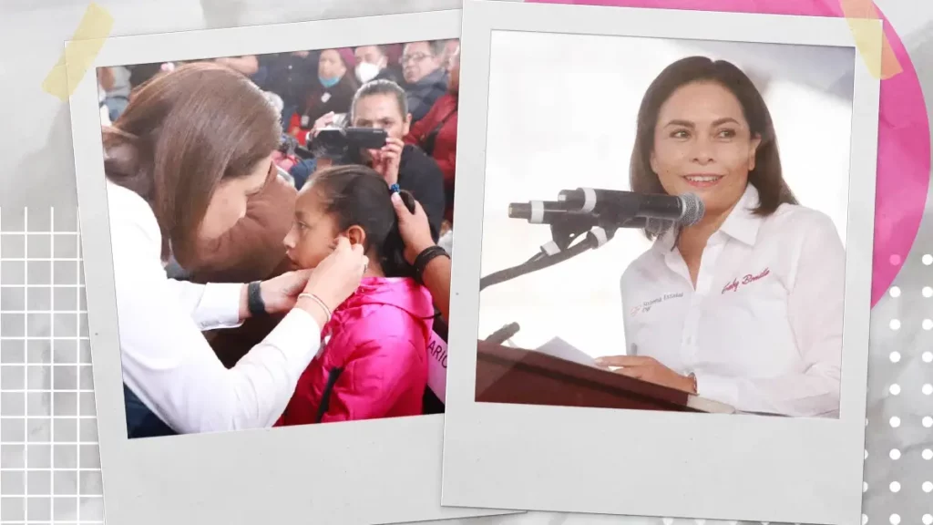 Gaby Bonilla entrega 50 aparatos auditivos en 47 municipios de Puebla