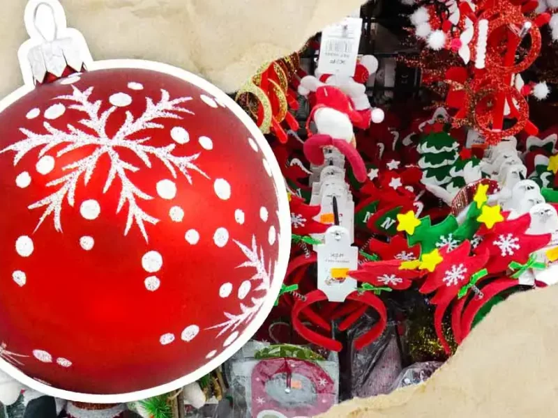 Por bajos precios, productos chinos acaparan oferta de adornos navideños en Puebla