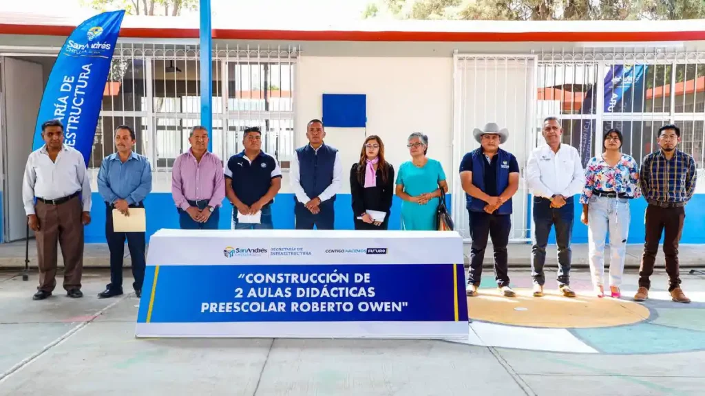 Inaugura Mundo Tlatehui dos aulas didácticas en el preescolar Roberto Owen