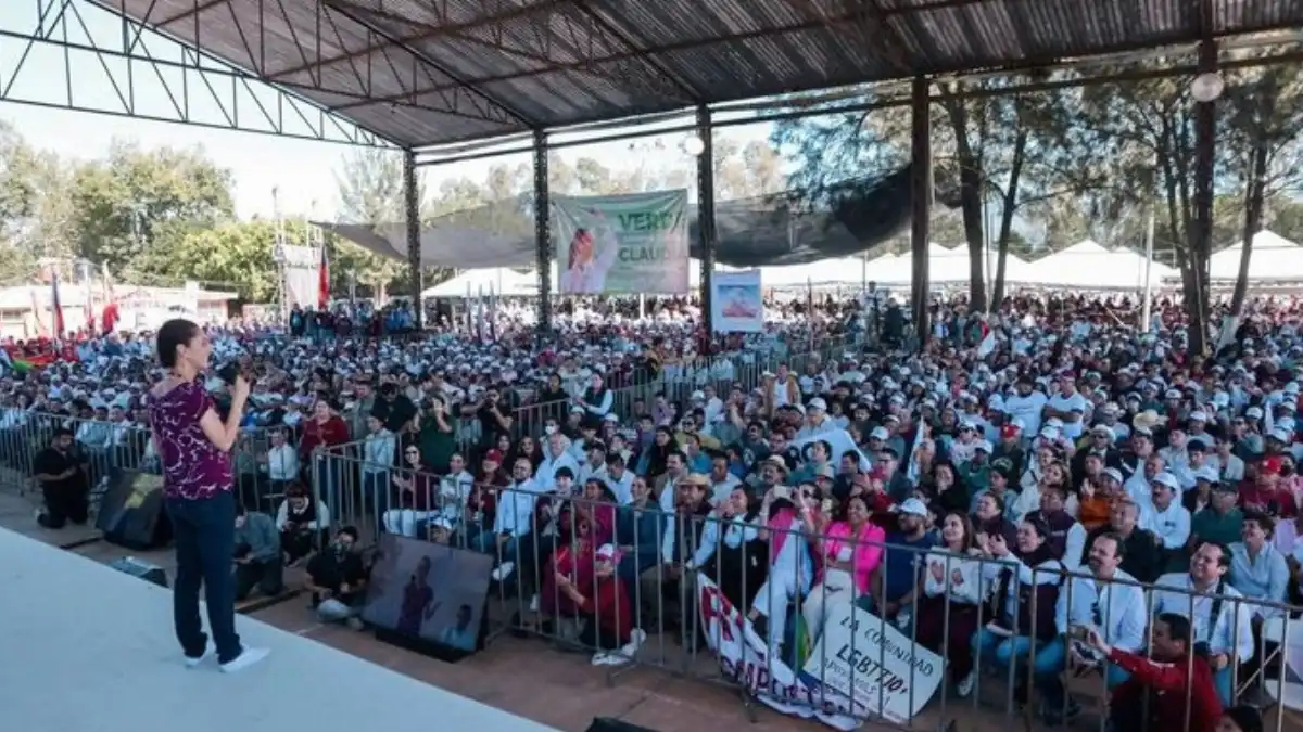 Lo que quiero es que todas las niñas puedan cumplir sus sueños: Desde Nayarit, Claudia Sheinbaum recuerda que con la 4T se busca eliminar la violencia contra las mujeres