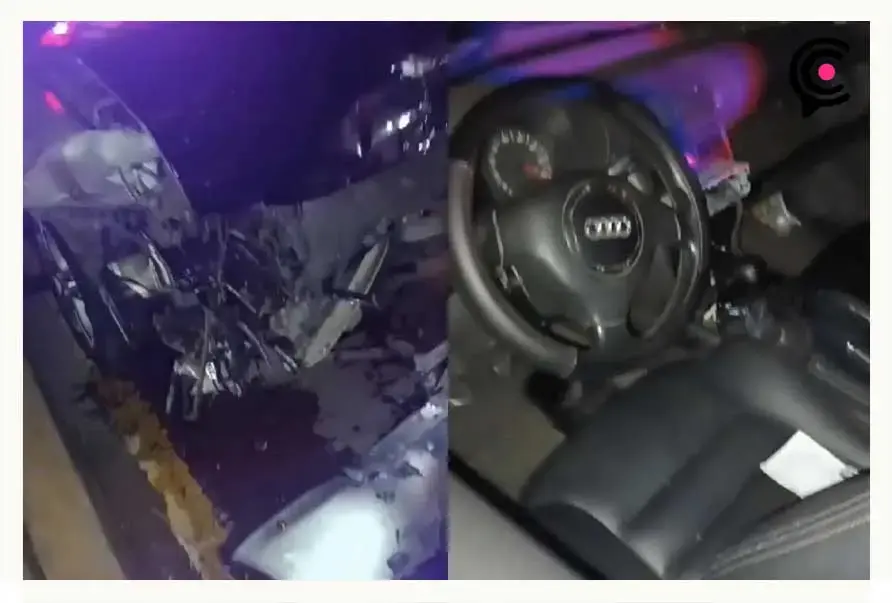 Durante arrancones, familiar del alcalde Mario de la Rosa provoca choque en Amozoc