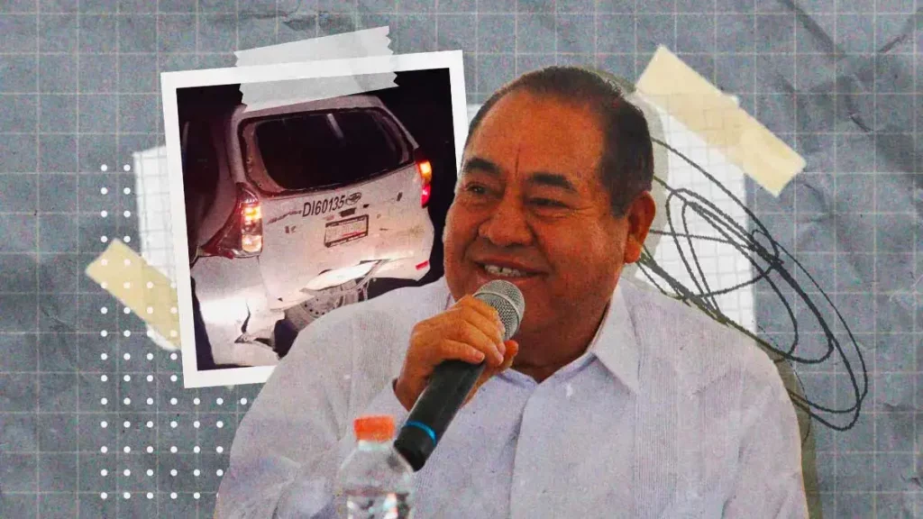 Durante arrancones, familiar del alcalde Mario de la Rosa provoca choque en Amozoc