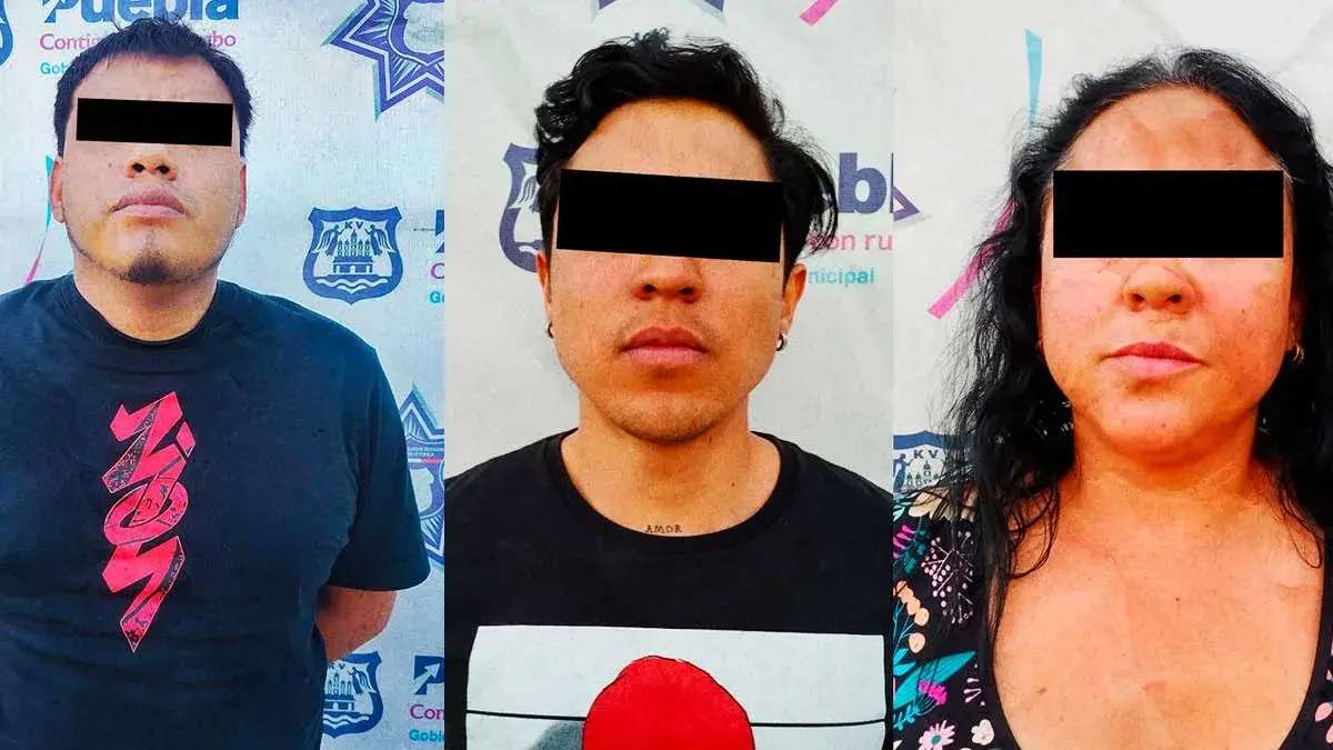SSC detiene a tres integrantes de la banda “Los Lampones” en Puebla capital