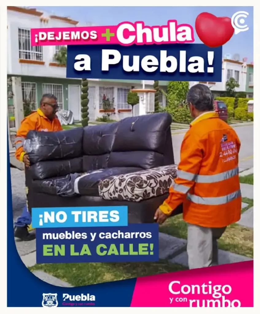 Ayuntamiento de Puebla llama a aprovechar el servicio gratuito de descacharrización