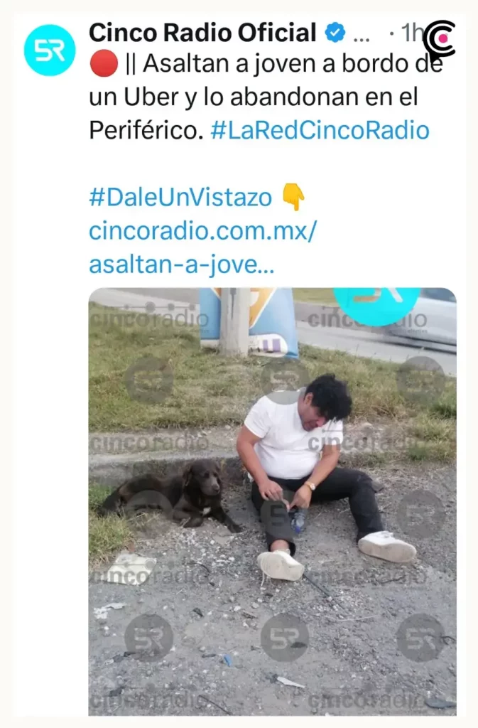 Denuncian supuesto asalto a joven poblano a bordo de un Uber, la empresa lo niega