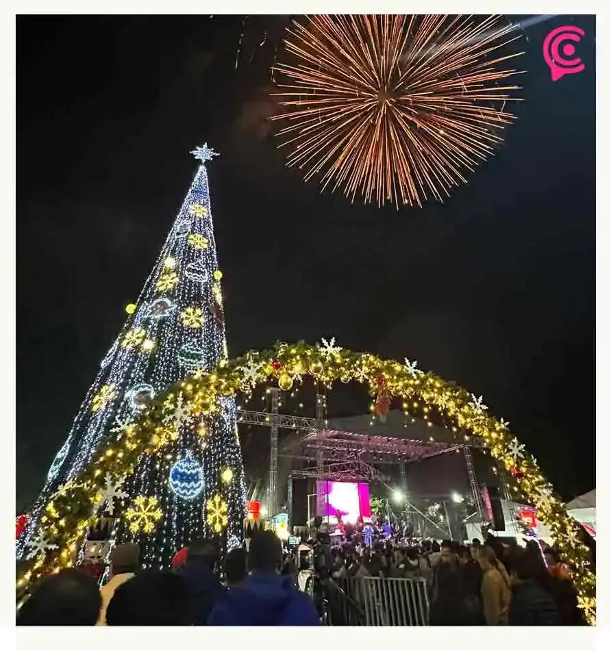 Con fuegos artificiales y música arranca el Festival Navideño 2023 en Huejotzingo