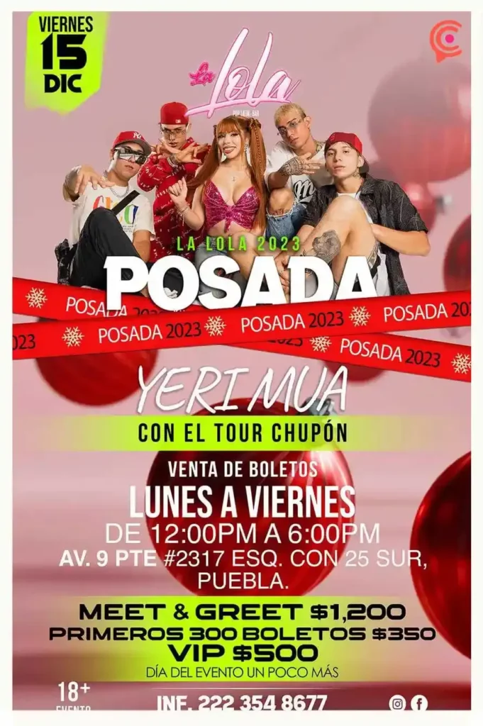 Yeri Mua, El Malilla y Dani Flow estarán en Puebla para festejar la Navidad