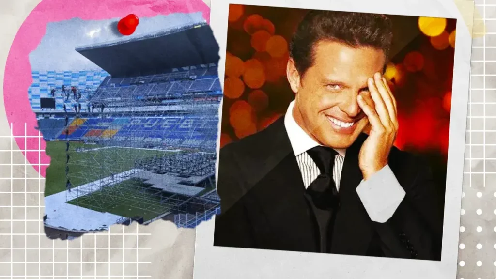 Inician montaje del escenario para Luis Miguel en el estadio Cuauhtémoc de Puebla 