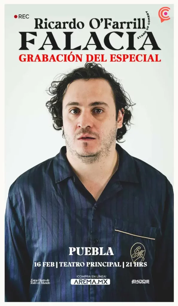Ricardo O´ Farrill regresa a Puebla con su tour Falacia