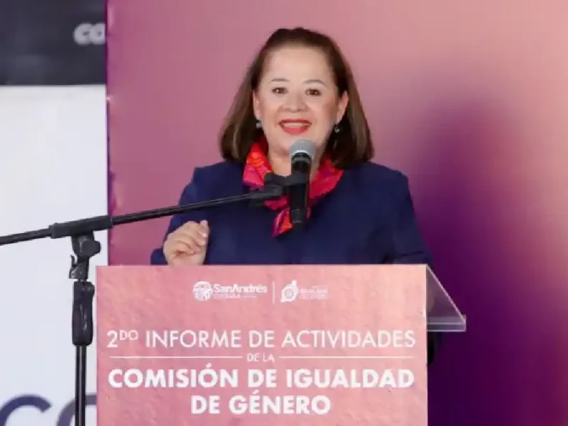 Rinde 2º informe de actividades Yvón Gutiérrez Vázquez, presidenta de la Comisión de Igualdad de Género