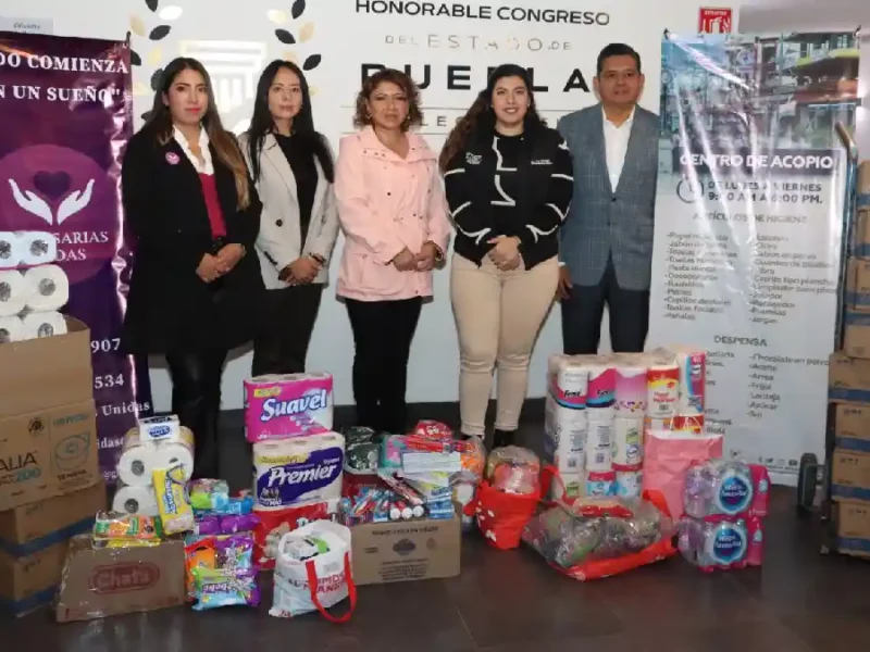 Voluntariado del Congreso recibe donación de víveres para afectados por el Huracán Otis