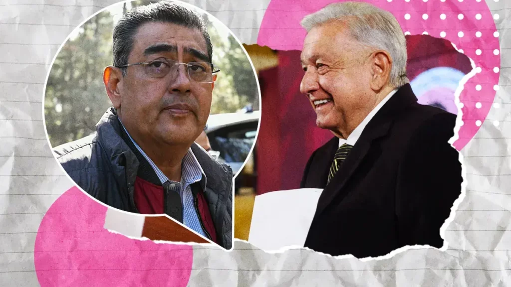 AMLO felicita a Sergio Salomón Céspedes por su año como gobernador de Puebla