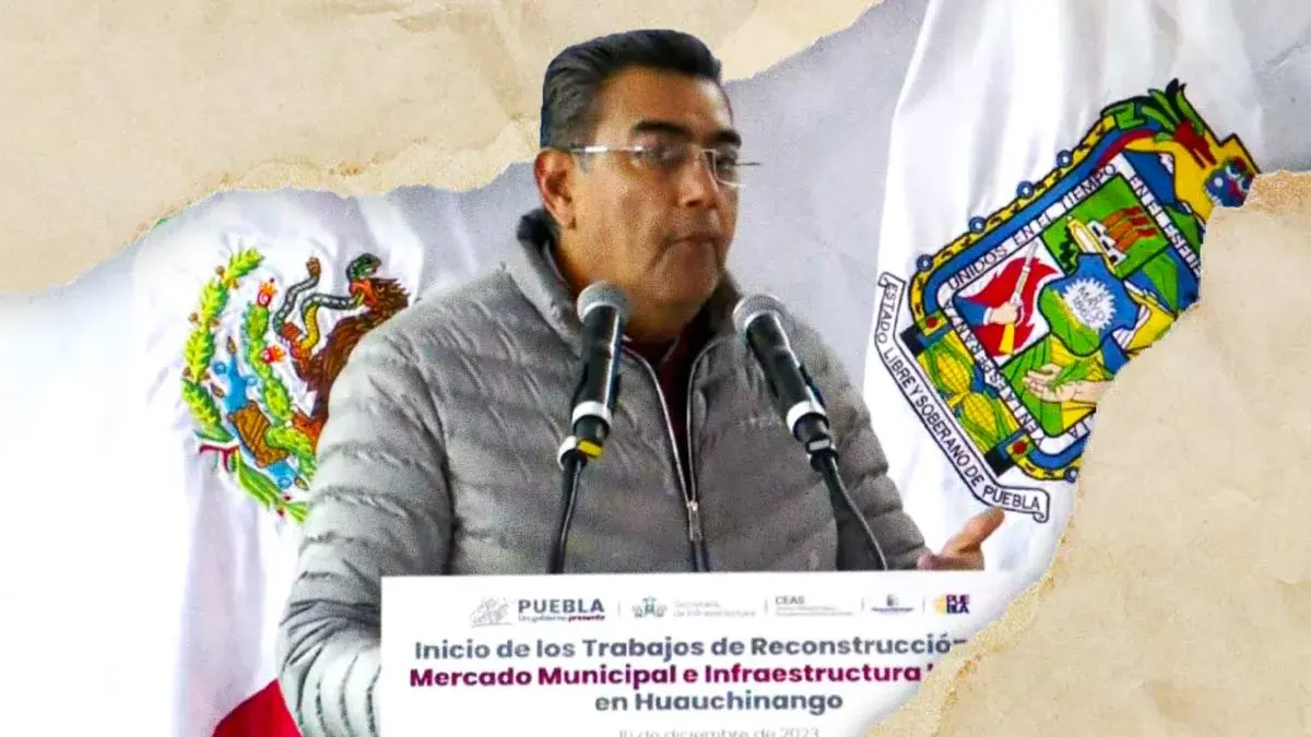 Sergio Salomón Céspedes da inicio a reconstrucción del mercado de Huauchinango