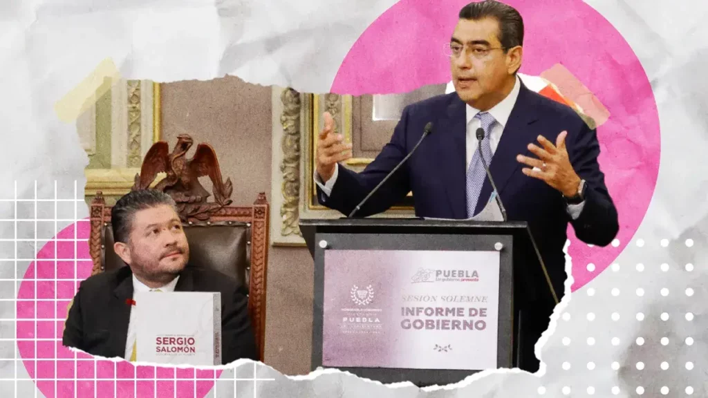 Sergio Salomón Céspedes rinde su primer informe en el Congreso de Puebla