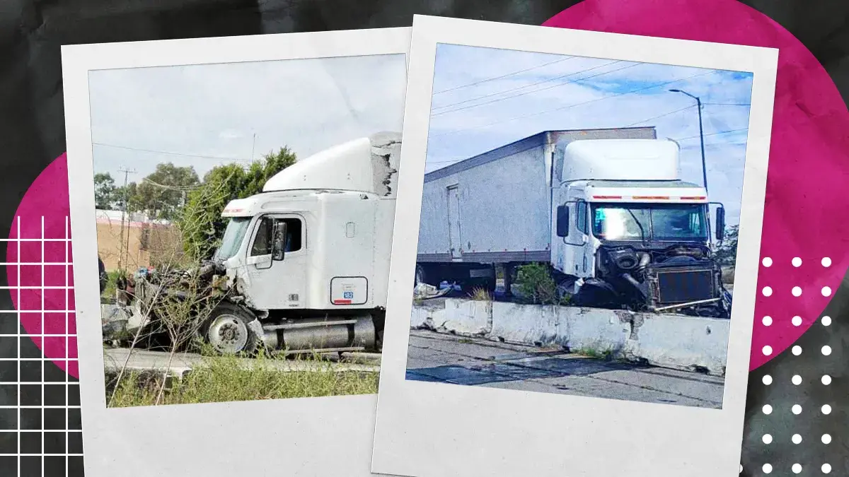 Persecución de tráiler robado deja dos detenidos y un policía herido en Periférico Ecológico