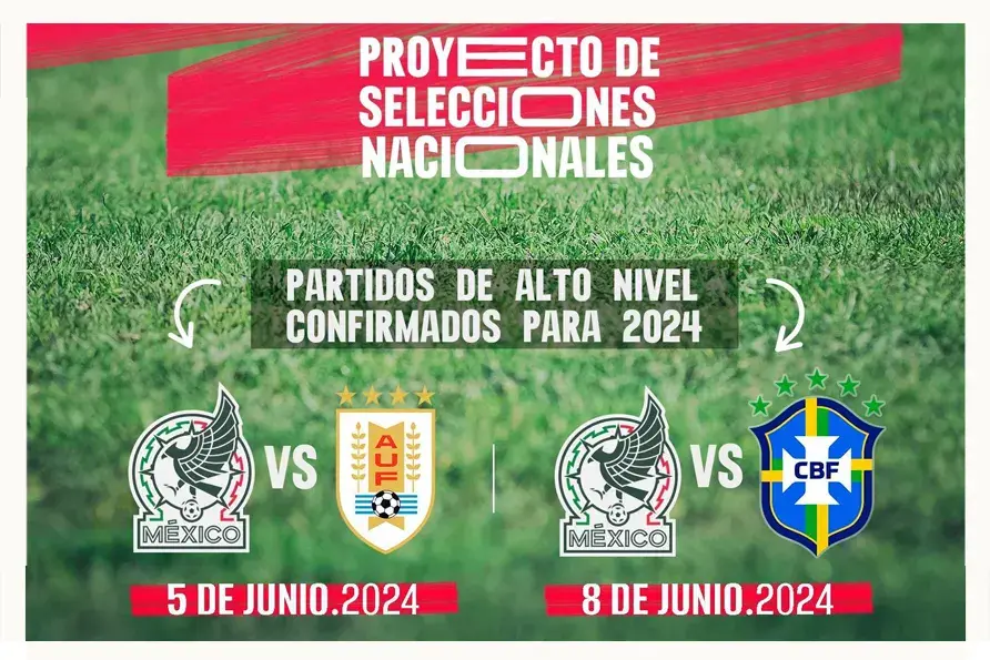 La Selección Mexicana tendrá partidos amistosos ante Uruguay y Brasil previo a Copa América