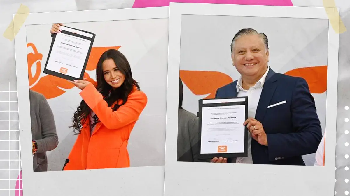 Graciele Palomares y Fernando Morales, se registran a la precandidatura de MC al gobierno de Puebla
