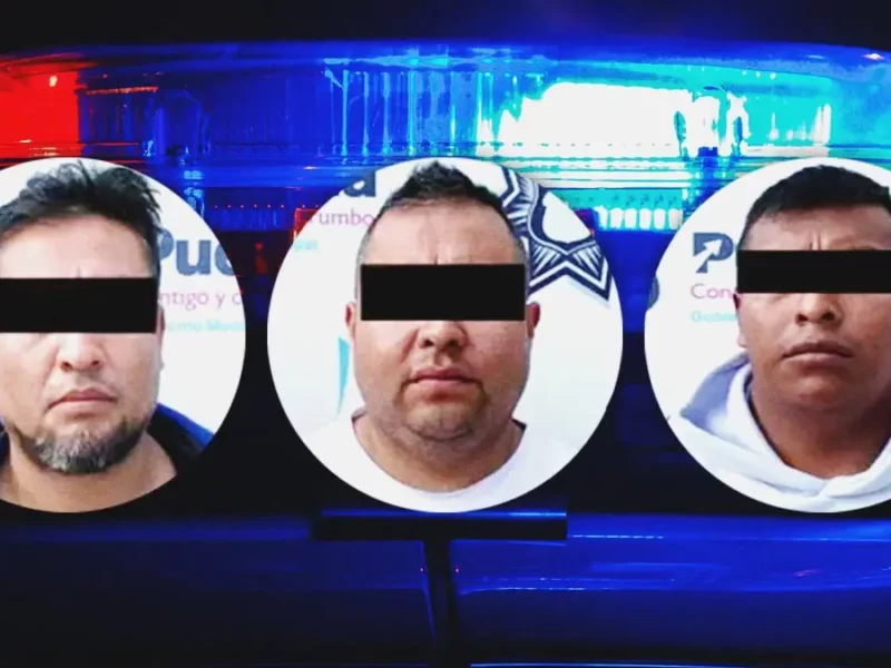 Detienen a tres integrantes de la banda “Las Chavas” en Puebla Capital
