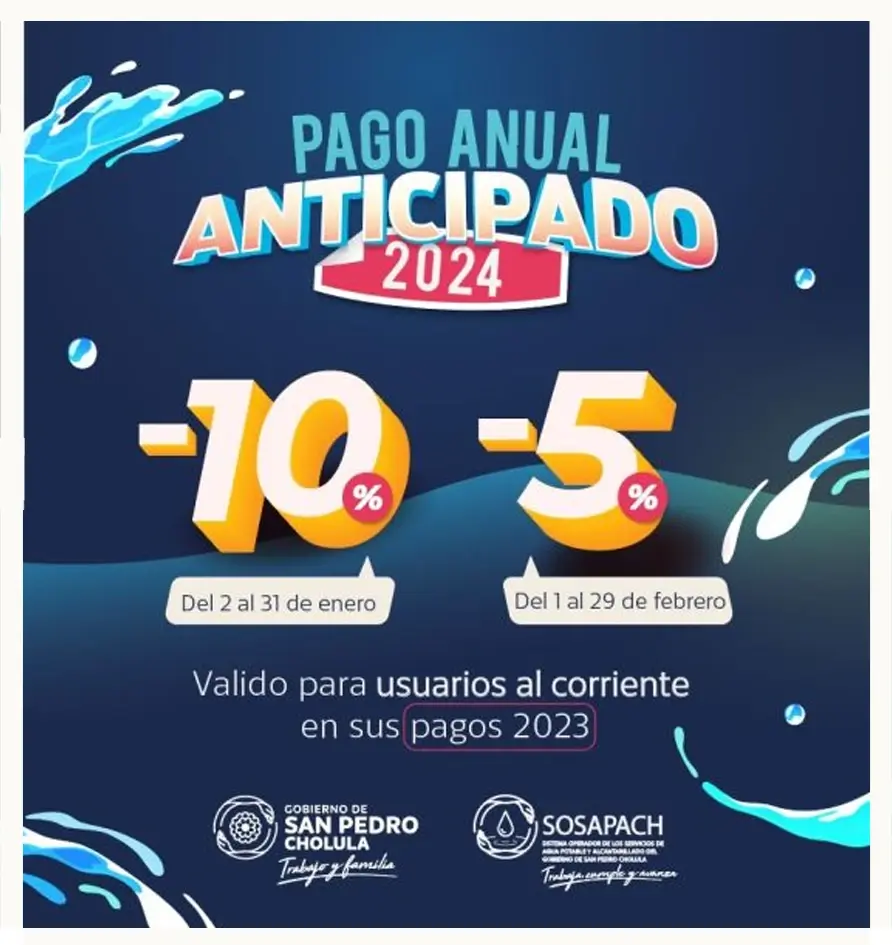 SOSAPACH anuncia descuentos por Pago Anual Anticipado para 2024