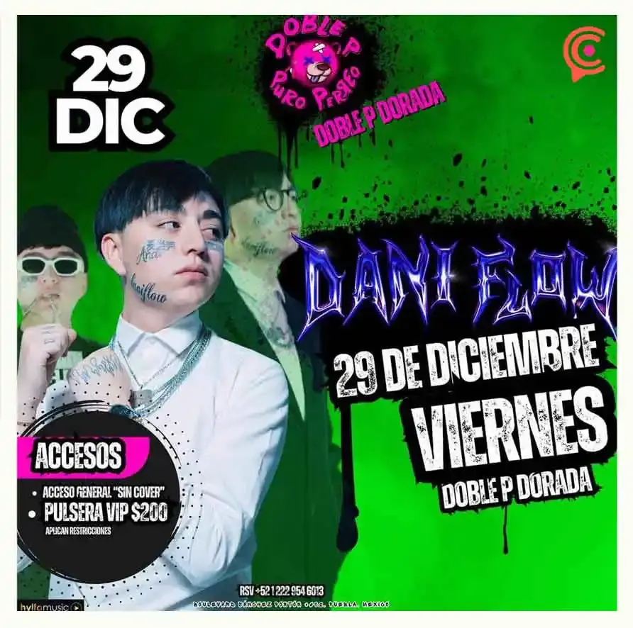 El único “Rey del Morbo”, Dani Flow, estará en Puebla, te decimos dónde