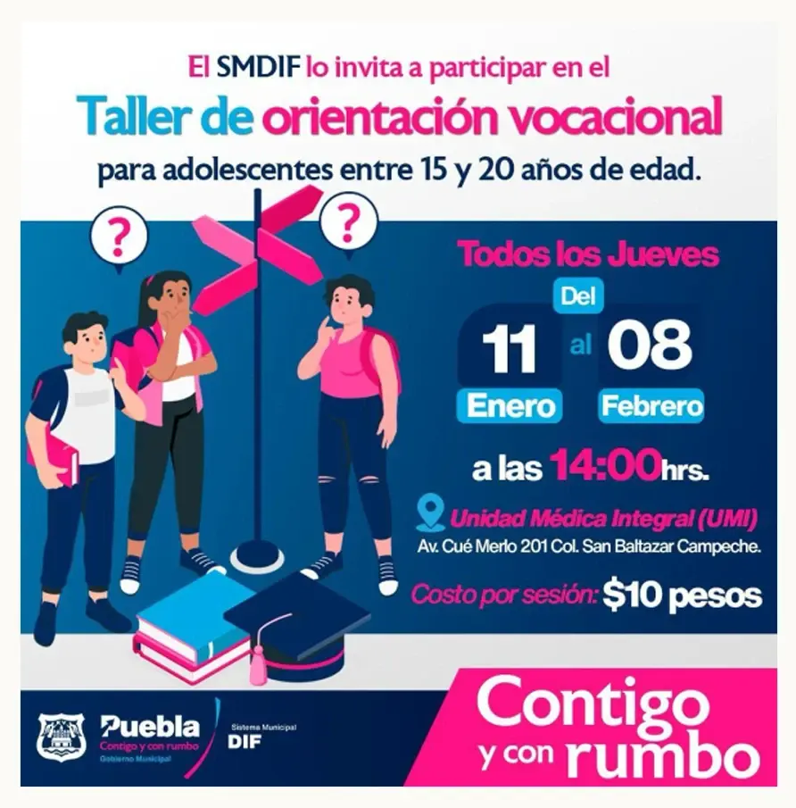 SMDIF impulsa el desarrollo psicopedagógico en niñas, niños, adolescentes y adultos poblanos