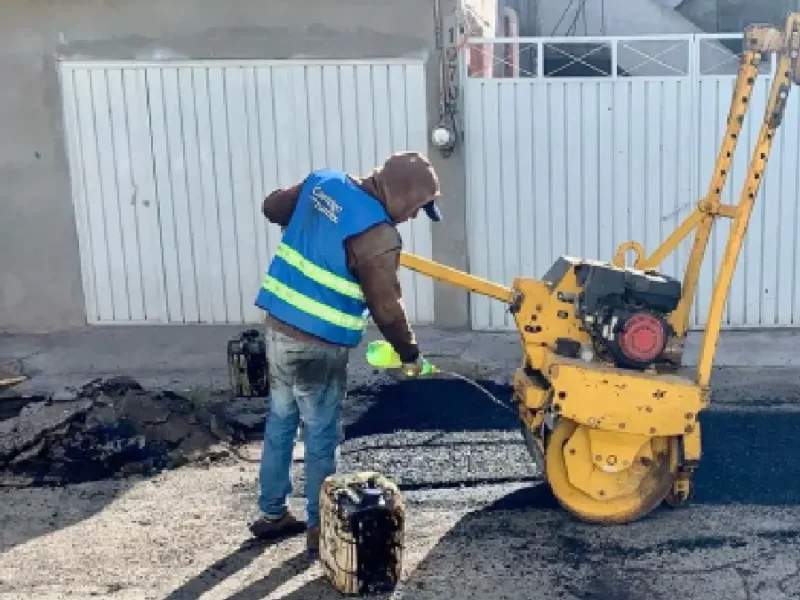Más de dos mil 800 baches tapados en Puebla capital en última quincena de 2023