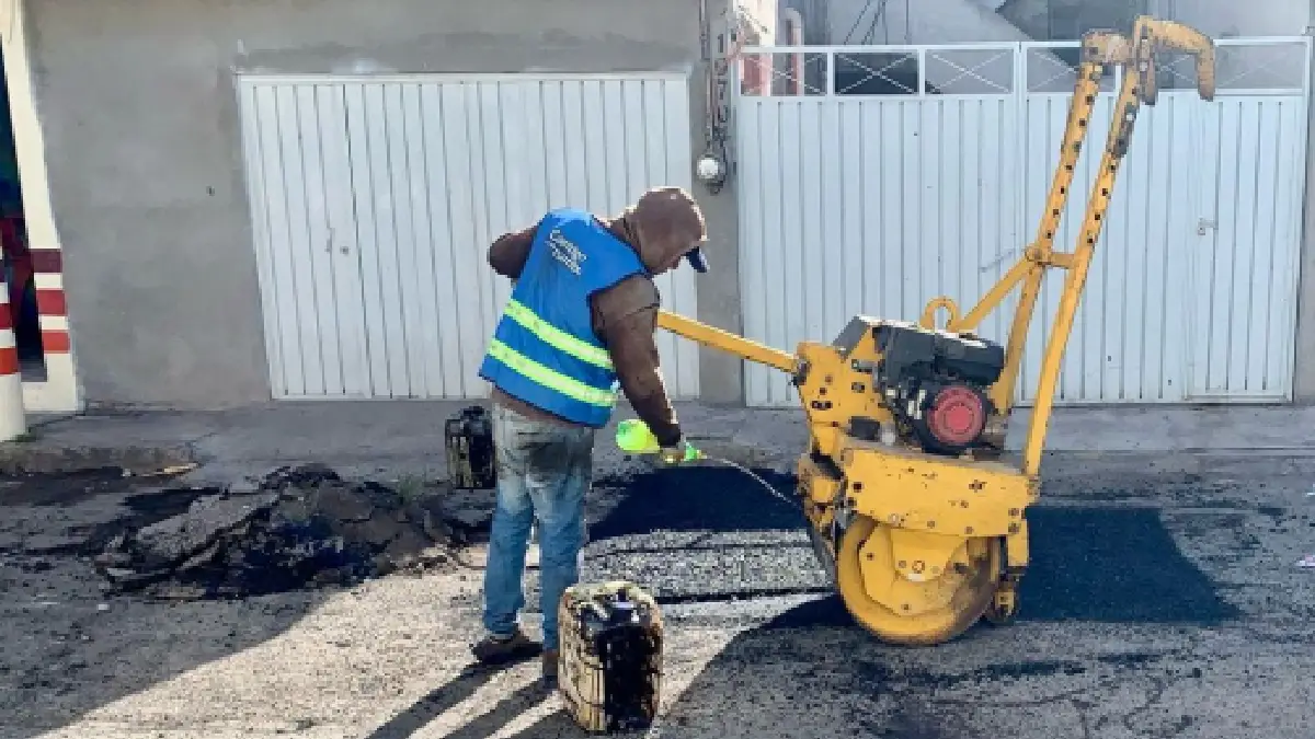 Más de dos mil 800 baches tapados en Puebla capital en última quincena de 2023