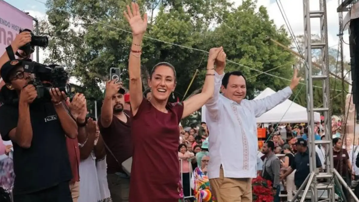 "Para nosotros no hay prosperidad, si la prosperidad no se comparte": Claudia Sheinbaum ante militantes de Kanasín, Yucatán