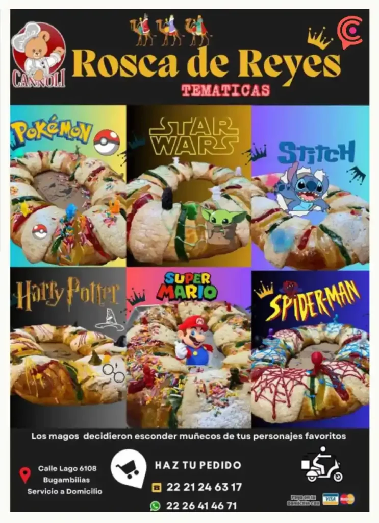Panadería de Puebla innova la rosca de Reyes para este 6 de enero