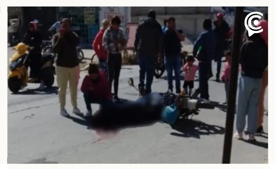 Murió motociclista tras ser baleado en San Martín Texmelucan