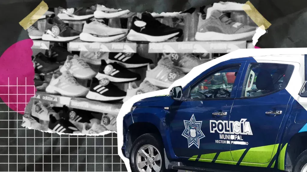 Detuvieron a tres hombres por robar tienda de ropa y calzado en Zavaleta, Puebla 