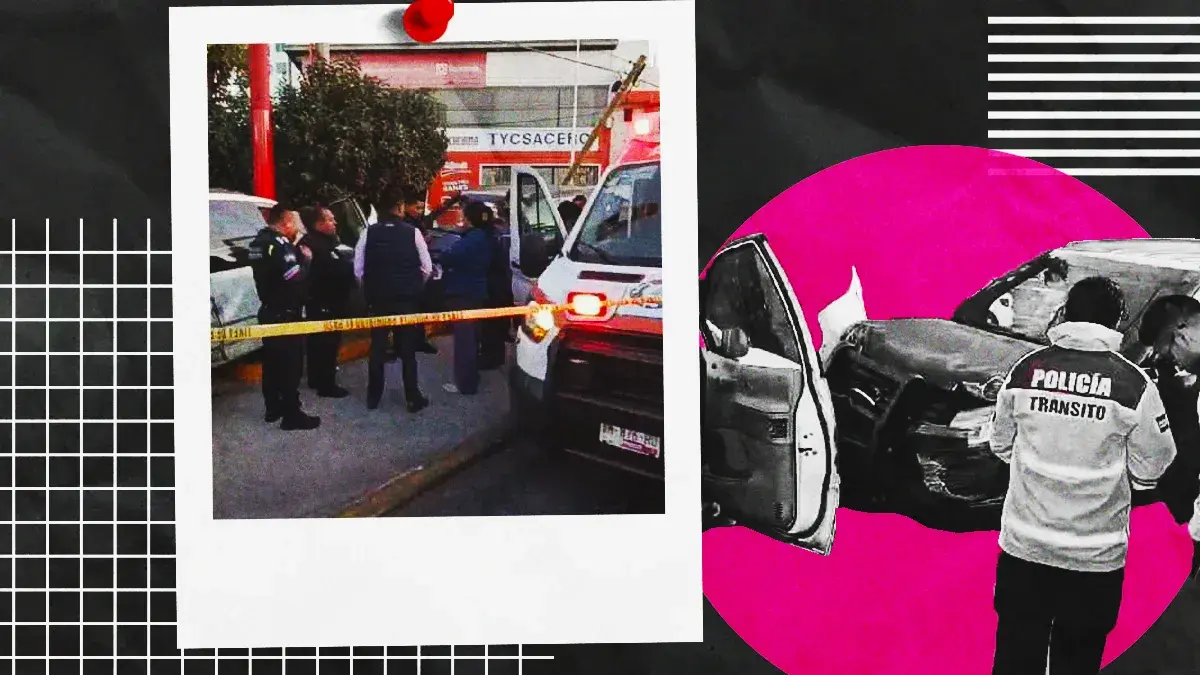 Choque de patrulla de la Policía Municipal de Puebla y camioneta dejó tres lesionados