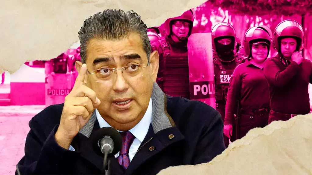 Sergio Salomón Céspedes cerrará su gestión como gobernador de Puebla con diez mil policías