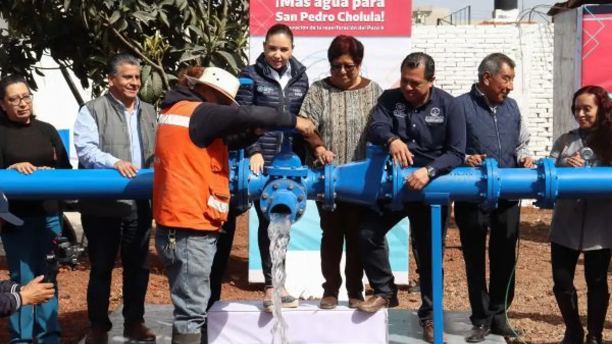 Más agua para Cholula: cumple gobierno de Paola Angon con las familias inaugurando el pozo 4