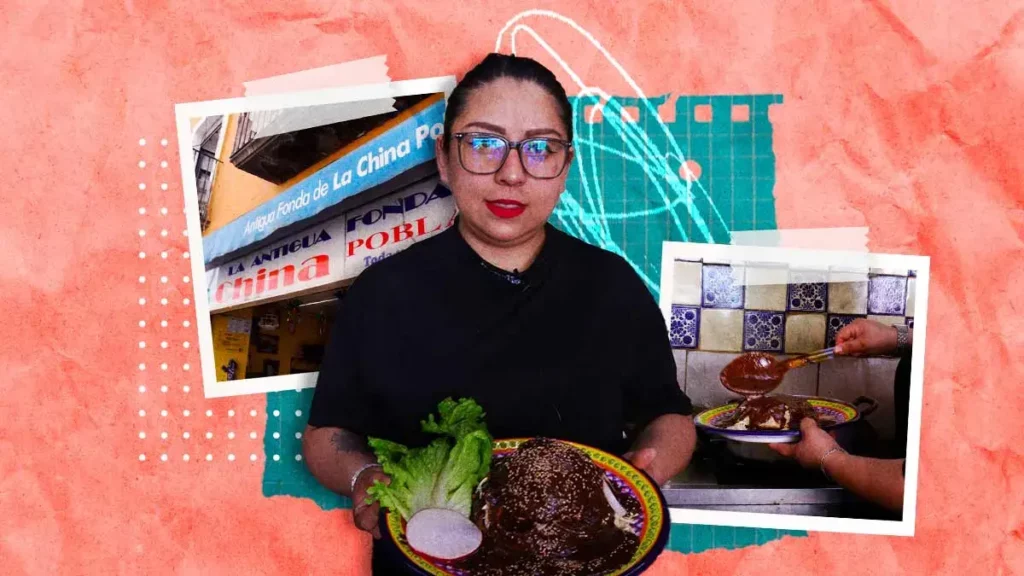Restaurante combina dos platillos típicos poblanos y crea la cemita de mole