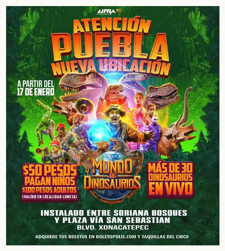 Conciertos y más actividades en Puebla para la tercera semana de enero