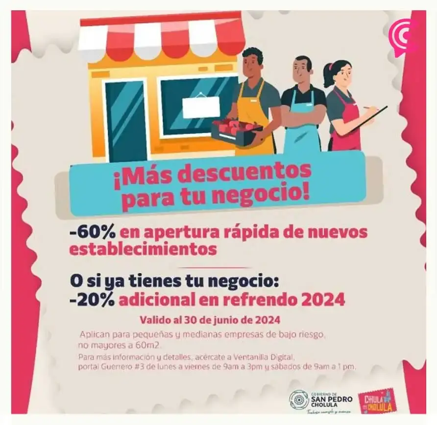 San Pedro Cholula ofrece más descuentos para comercios locales este 2024