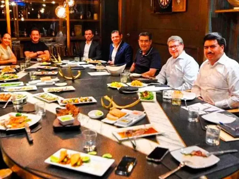 La 4T de Puebla se reúne con Ricardo Monreal y Alejandro Armenta